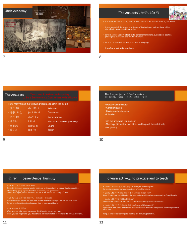 Chinese culture Confucius at Language Plaza