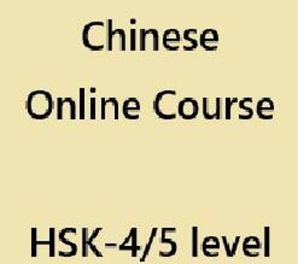 Chinese Online Class HSK4/5 (Saturday)