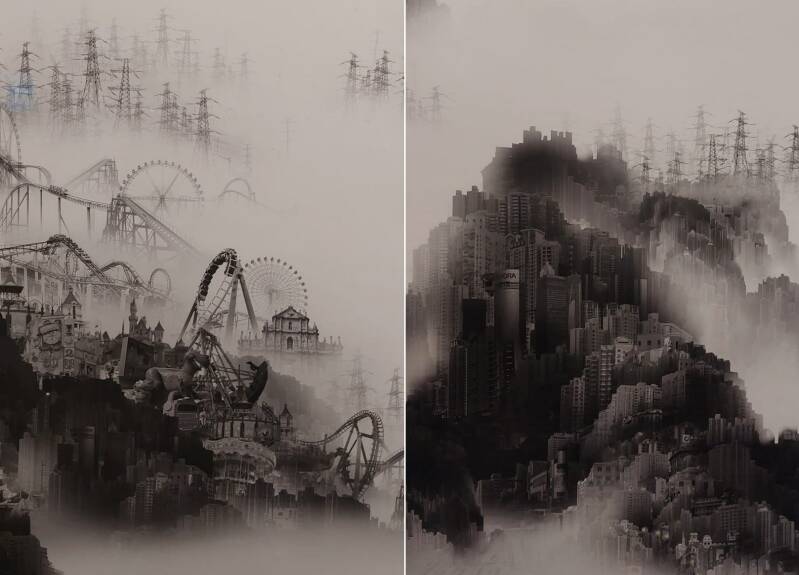 近看 城市景观画