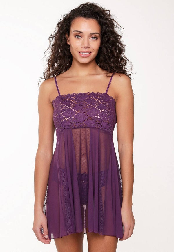 LingaDore Majesty Purple Babydoll