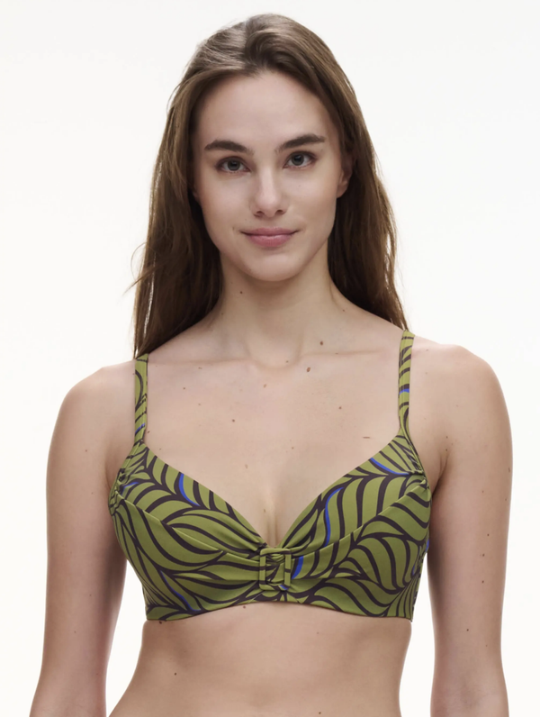 Femilet Rivero Bikini Top Coffee Leaves