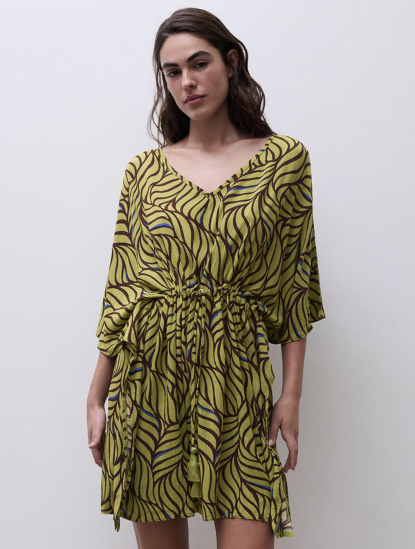 Femilet Rivero Beachdress Coffee Leaves