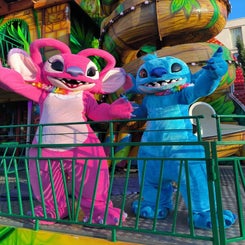 Location mascottes Stitch et Angel 