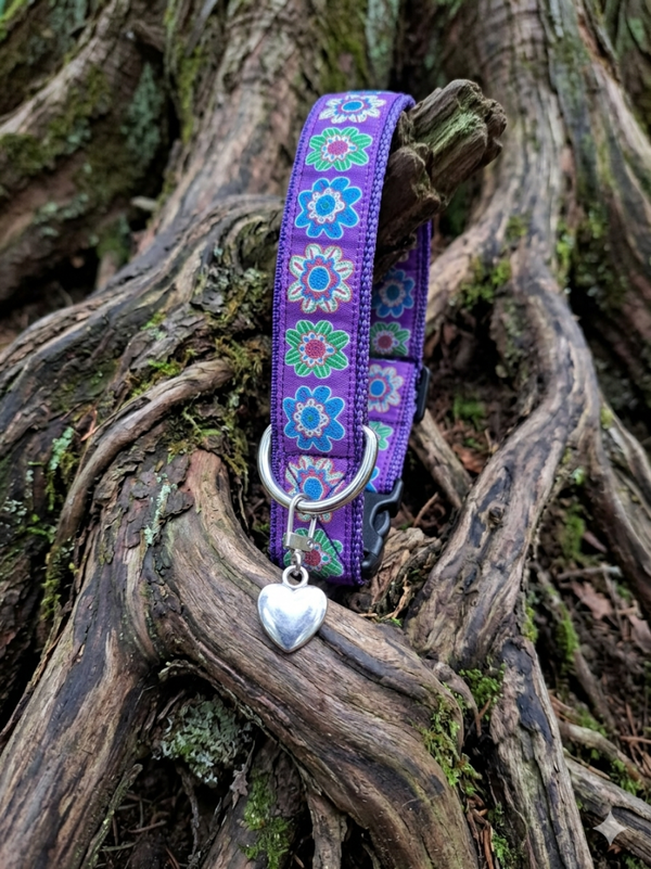 Hundehalsband Flower