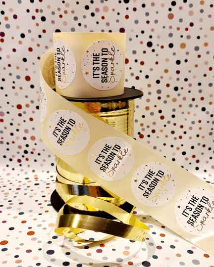 Sticker - It's the season to sparkle - 5 stuks