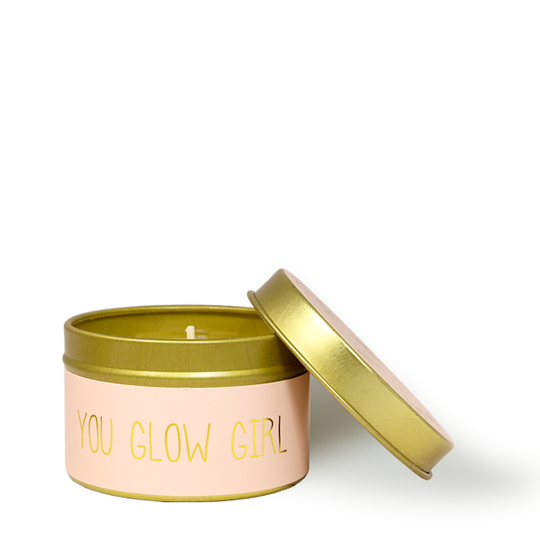 My Flame - Sojawas kaars XS - Blikje you glow girl