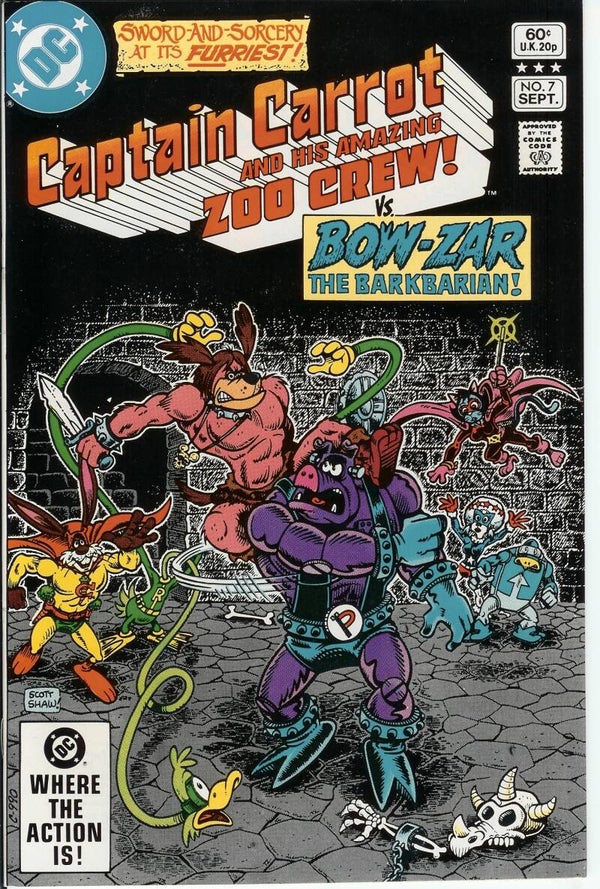 Captain Carrot and his Amazing Crew No. 7 Sep. 1982.DC. Grade 9.9