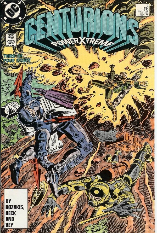 Centurions (TV). No 3 (of Four issue limited series). Aug 1987 DC Gr. 9.9