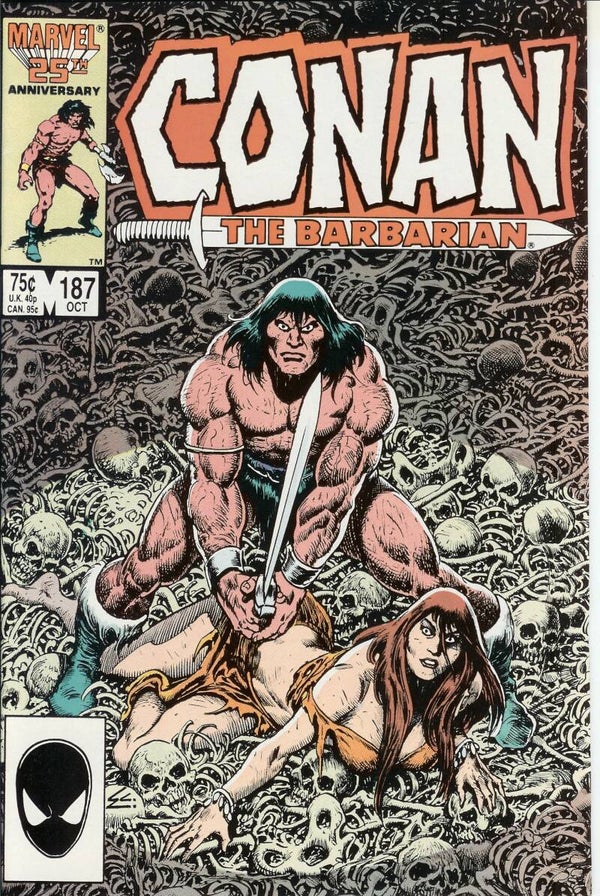 Conan the Barbarian. No. 187 (75cents). Oct 1986. Marvel. Gr. 10.0