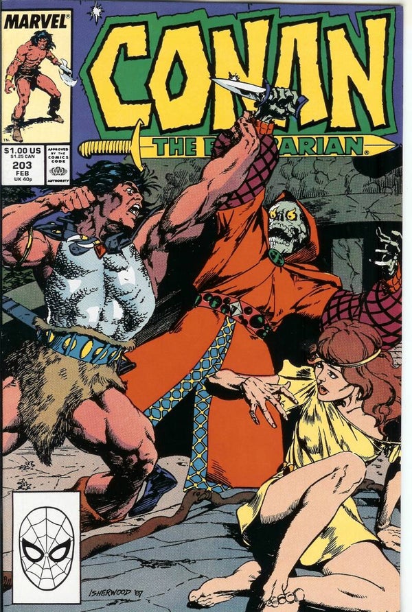 Conan the Barbarian. No. 203. Feb 1988. Marvel. Gr. 9.8