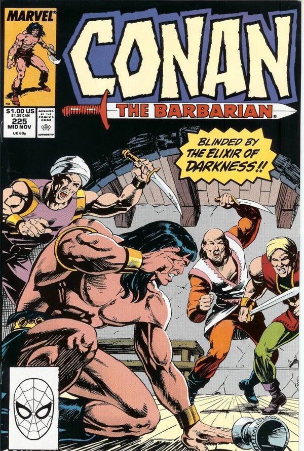 Conan the Barbarian. No. 225. Mid-Nov 1989. Marvel. Gr. 9.8