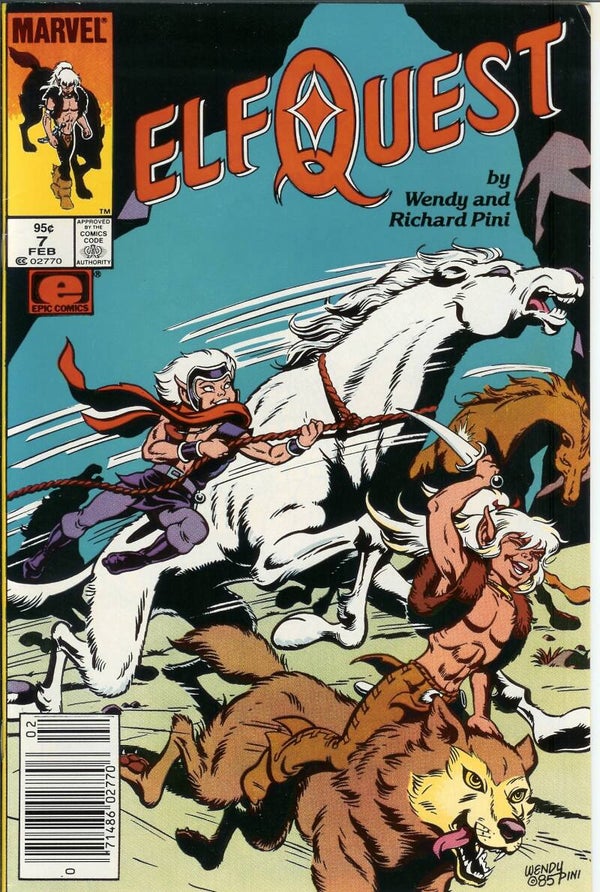 Elfquest. No.7 Feb 1986 Marvel/Epic Gr. 9.4