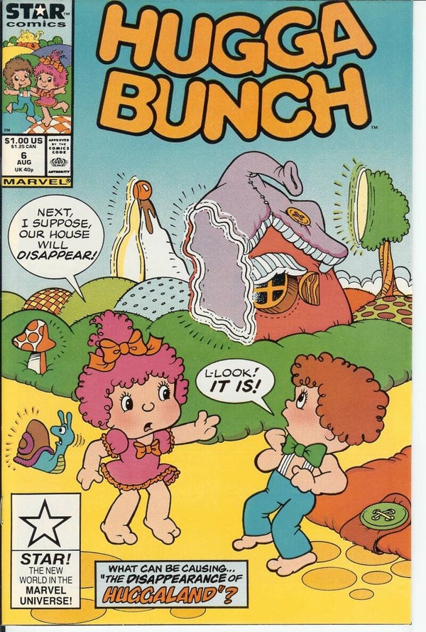 Hugga Bunch No.6. Aug. 1987. Marvel(Star). Grade 10.0