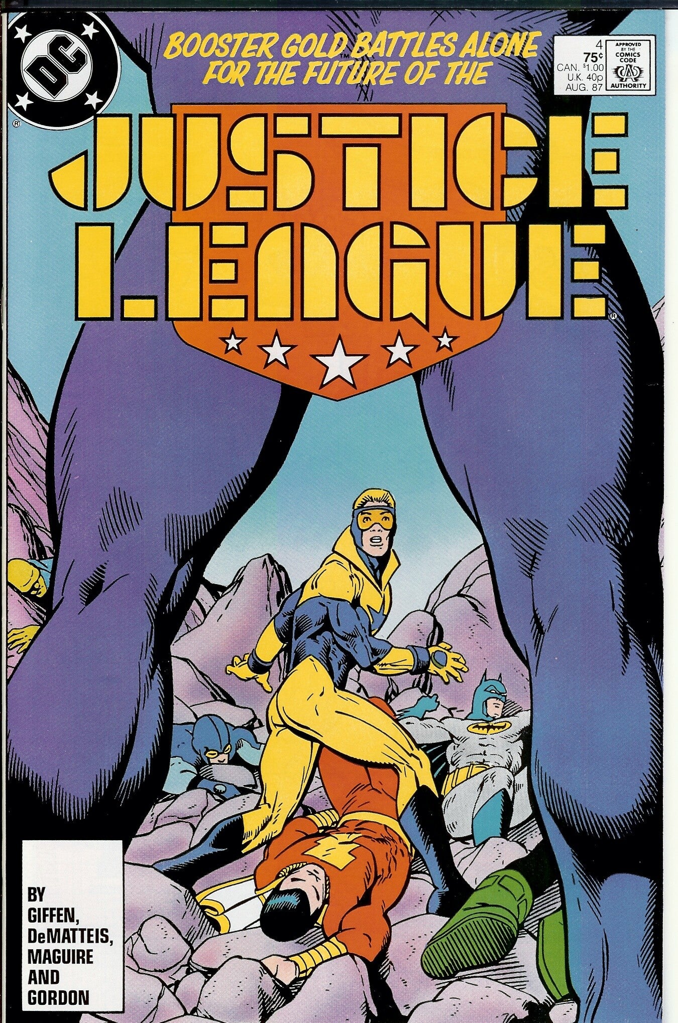 Justice League. No. 4. Aug. 1987 DC. Gr. 10.0