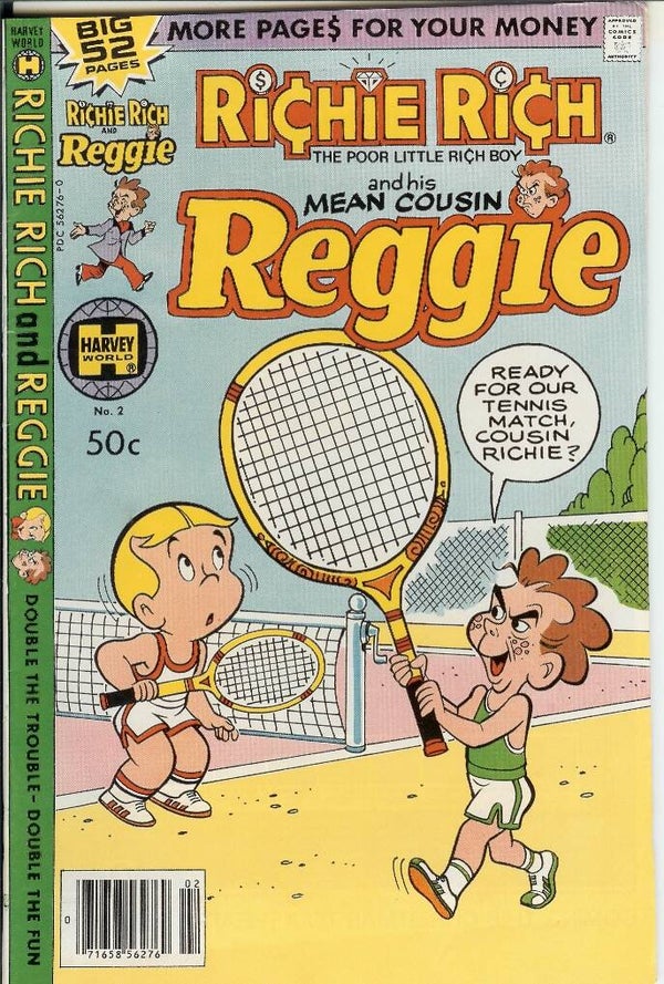 Richie Rich and his Mean Cousin Reggie. No. 2. Nov 1979 Harvey Gr. 9.4