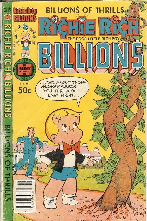 Richie Rich Billions. No. 38. Dec 1980 Harvey Gr. 7.0