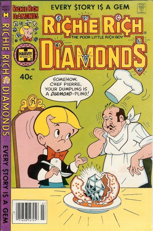 Richie Rich Diamonds. No. 48. Jul. 1980 Harvey Gr. 9.2