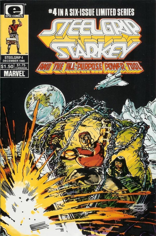 Steelgrip Starkey. No. 4. Dec. 1986. Grade 9.9. Marvel (Epic)