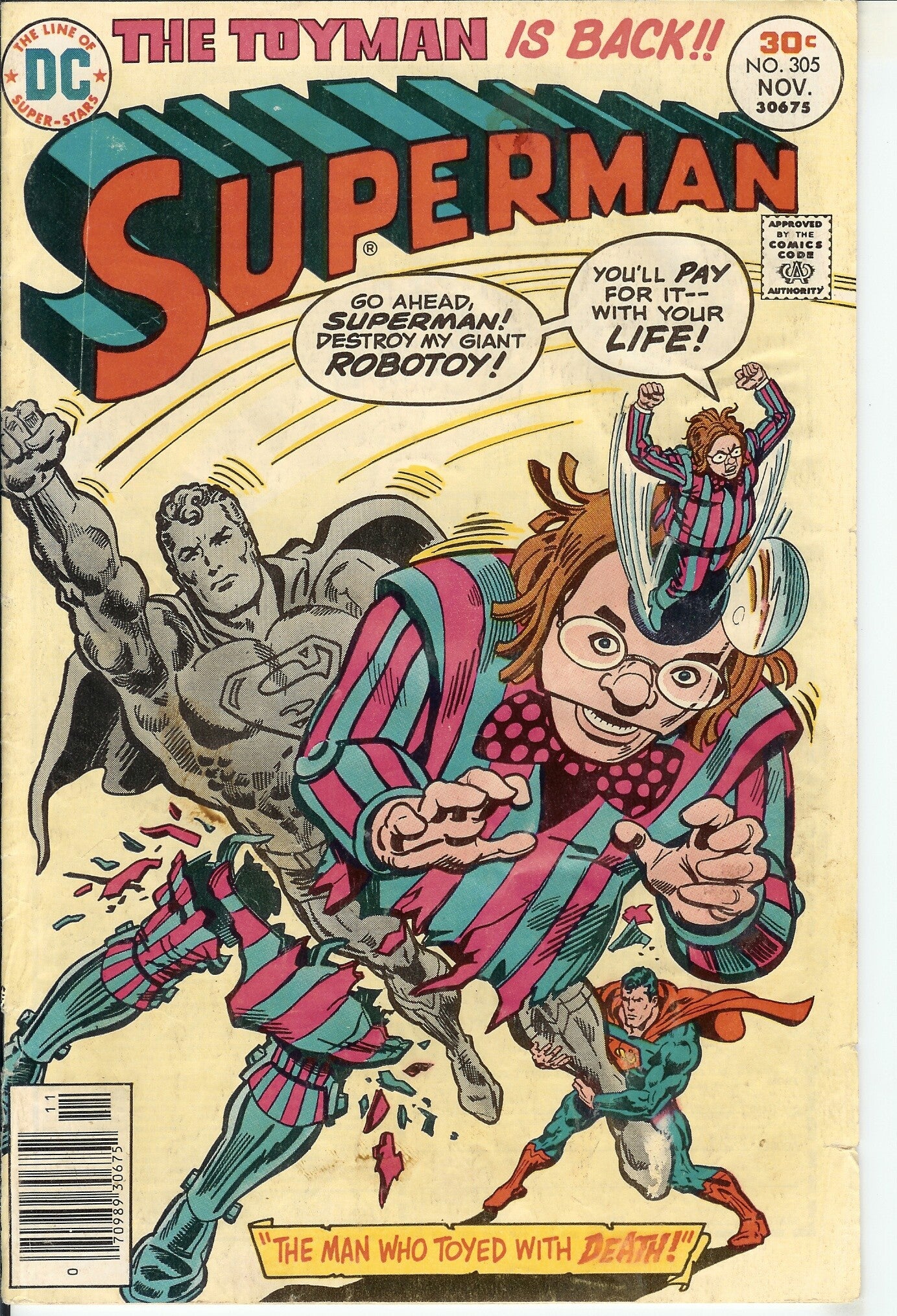 Superman. No. 305. Nov. 1976 DC. Gr. 6.0