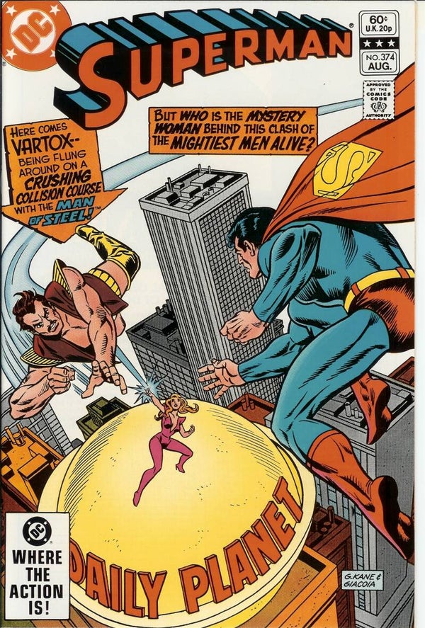 Superman. No. 374. Aug. 1982 DC. Gr. 9.9