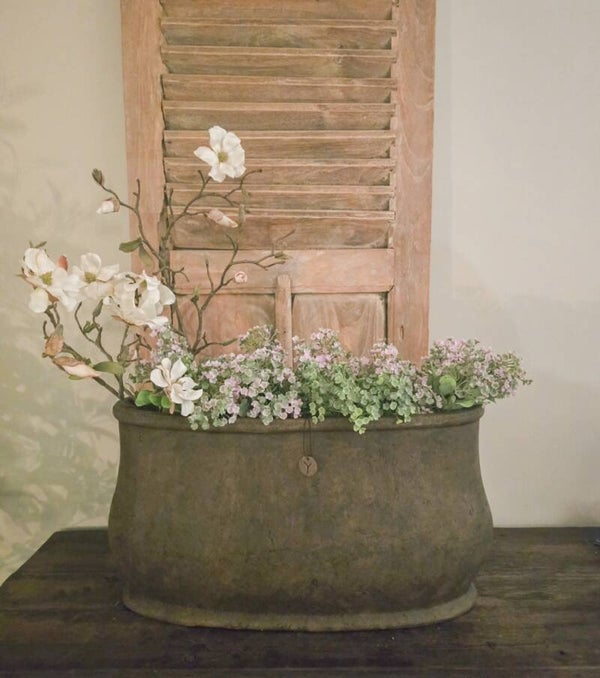 Planter Oval Tall Edge Majestic Brown  L