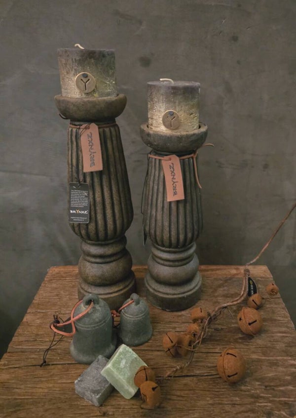 Set van 2 Candleholders Luxery Relief