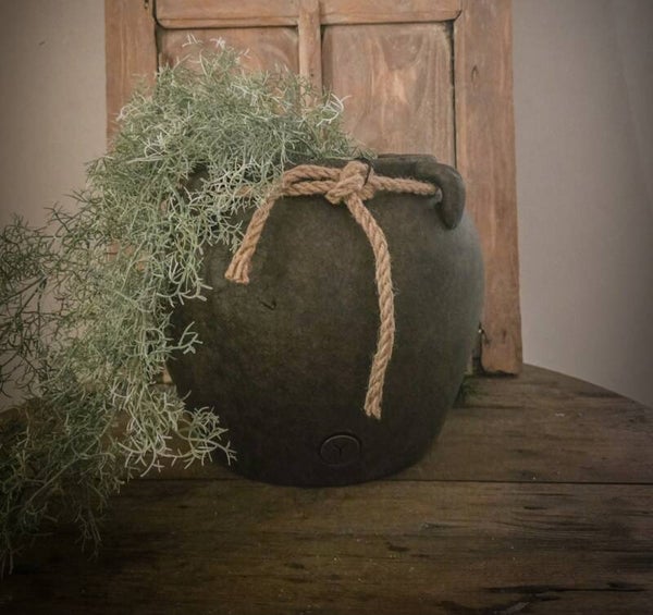 Aardewerkpot met touw Vitage