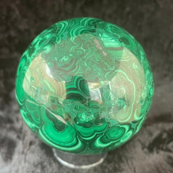 Malachite Sphere (Stock No. 465)   (620g)
