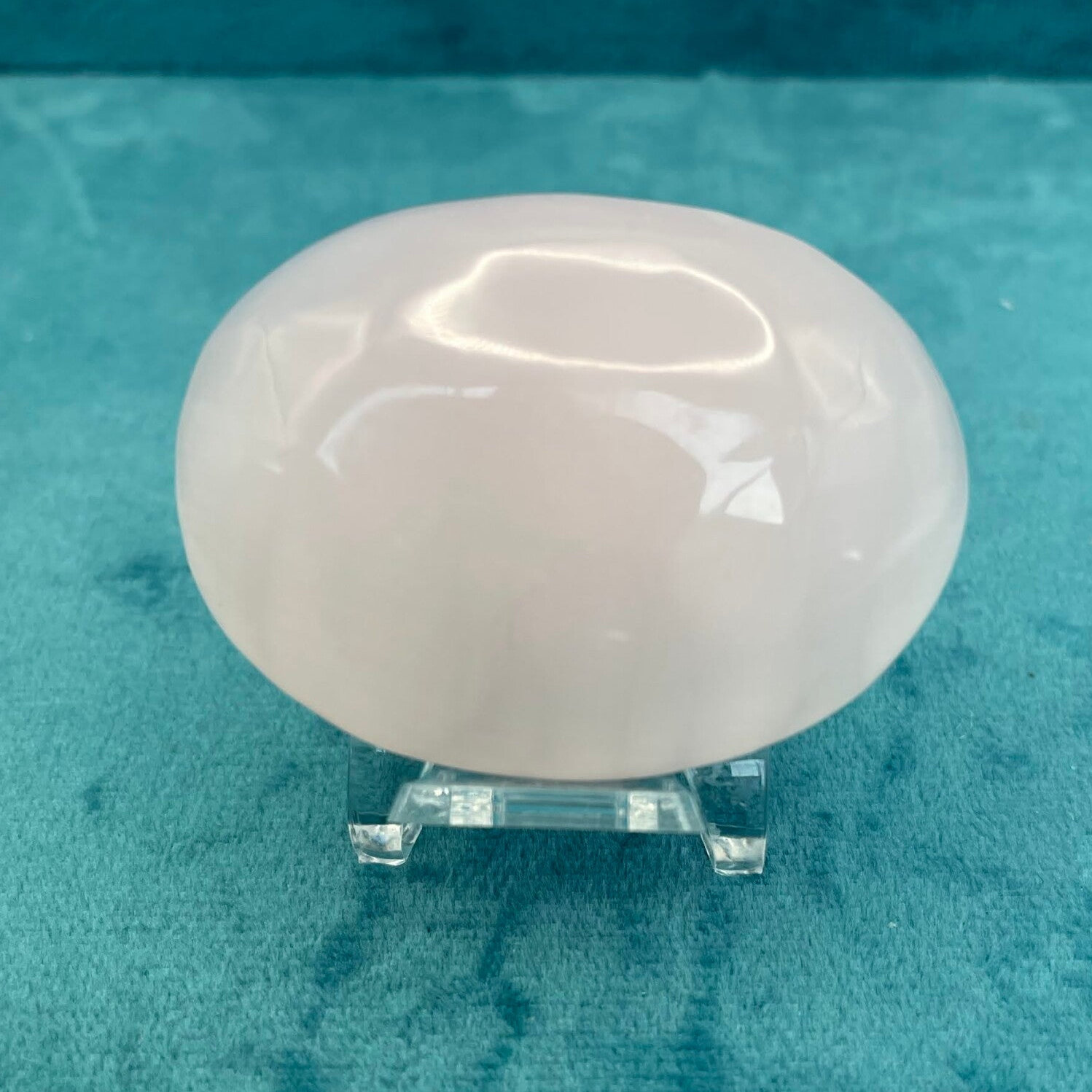 Pink Mangano Calcite Palmstone (Stock No.759)