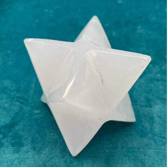 Pink Mangano Calcite Merkaba (Stock No.639)