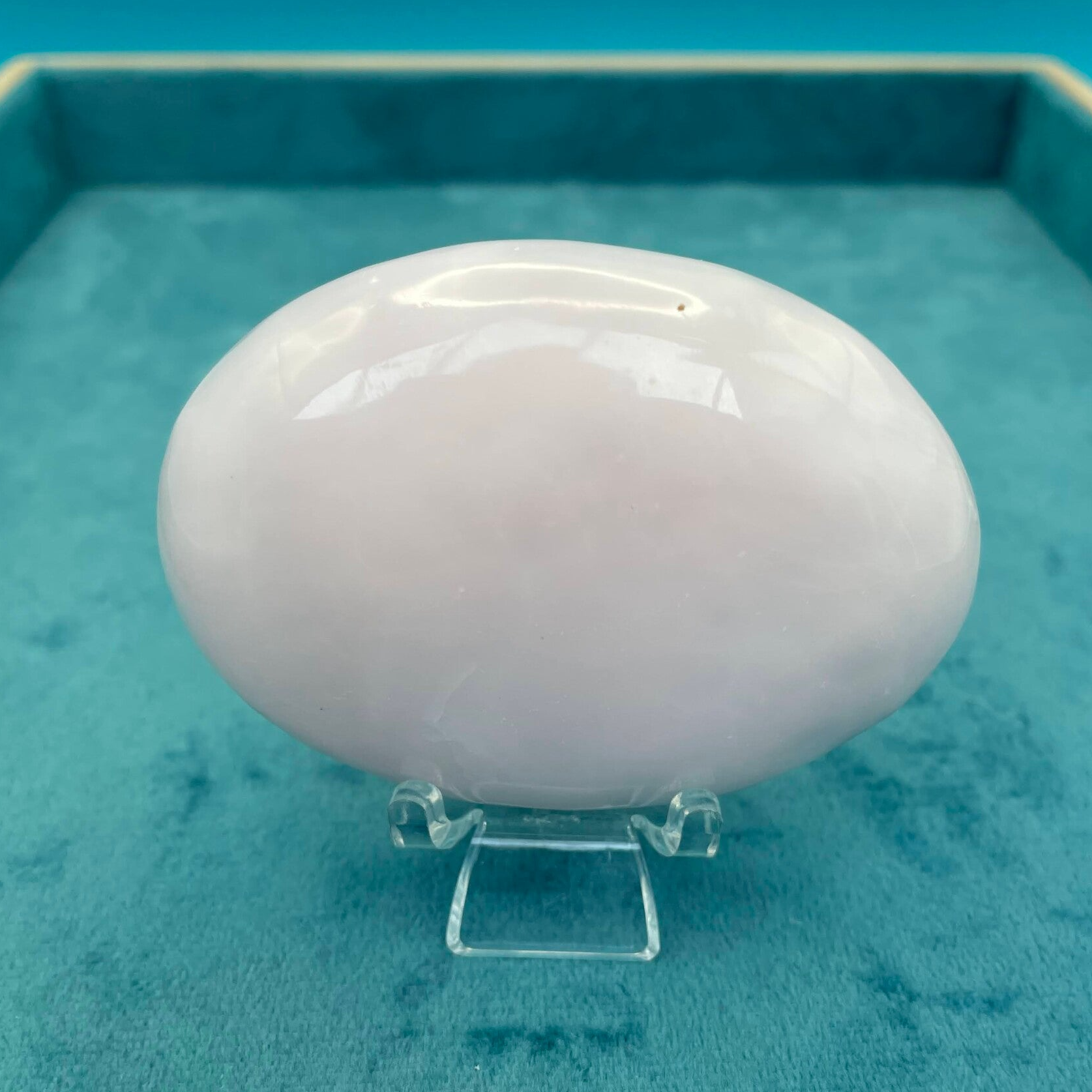 Pink Mangano Calcite Palmstone (Stock No.754)