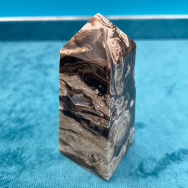 Chocolate Calcite Tower (Stock No.693)