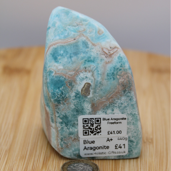 Blue Aragonite A+ (440grams)