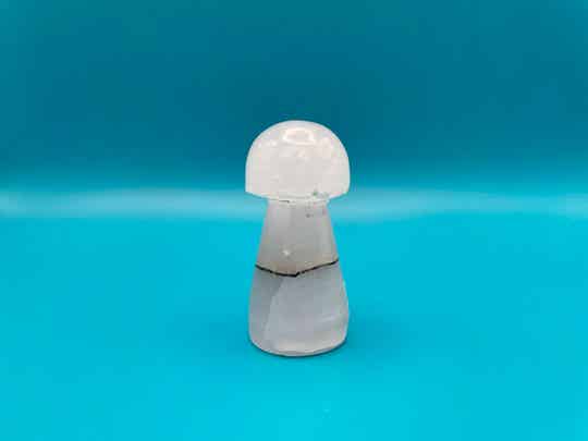 Pink Mangano Calcite Mushroom - UV reactive (Stock No.663)
