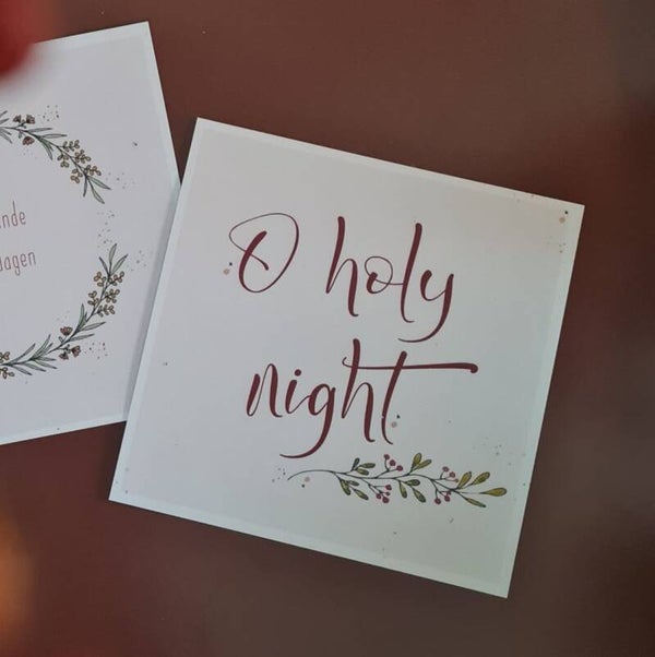 Kerstkaart || O holy night