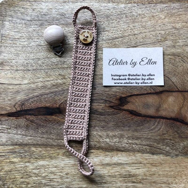 Gehaakt speenkoord  #105 Oak