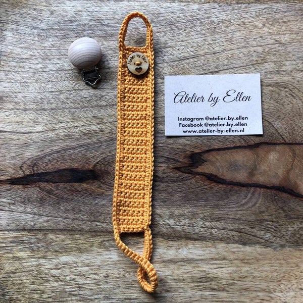 Gehaakt speenkoord  #106 Orange Juice