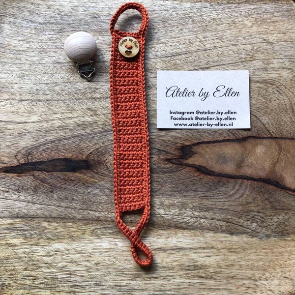 Gehaakt speenkoord #109 Rust