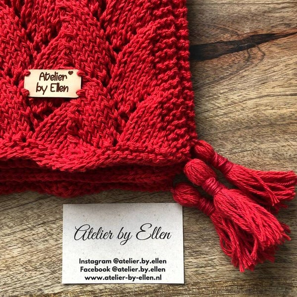 Dekentje 70x70cm #030 Red Wine