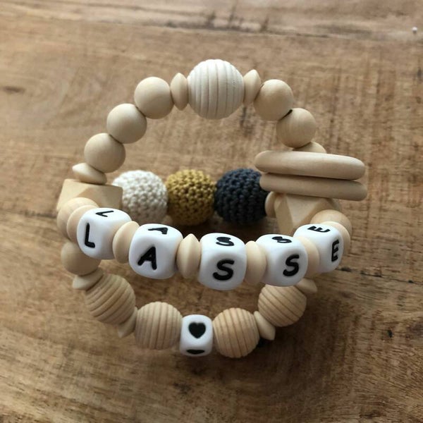 3D-bijtring (#07) Goud