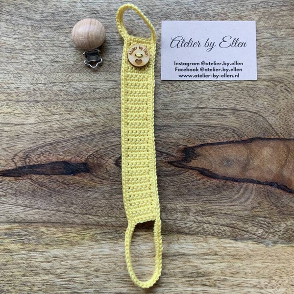 Gehaakt speenkoord #011 Golden Glow