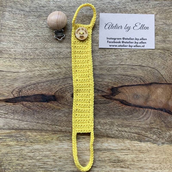 Gehaakt speenkoord #013 Sunglow