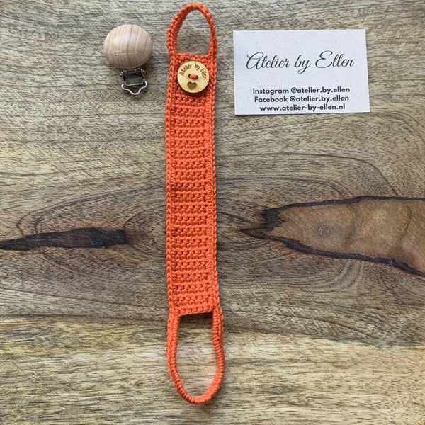 Gehaakt speenkoord #021 Sunset