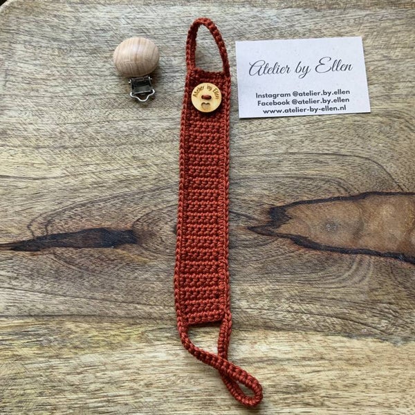 Gehaakt speenkoord #024 Chestnut