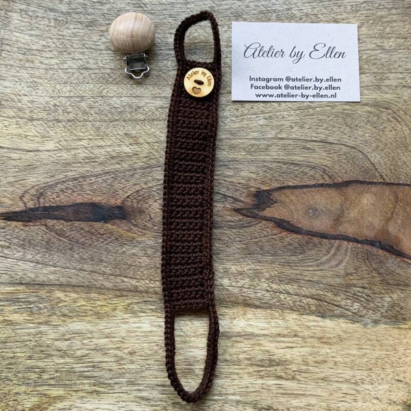 Gehaakt speenkoord  #028 Soil