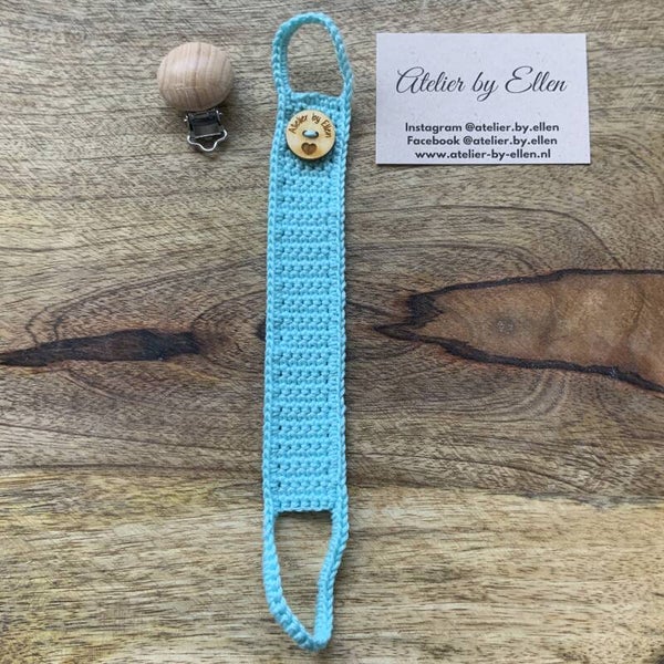 Gehaakt speenkoord  #074 Opaline Glass