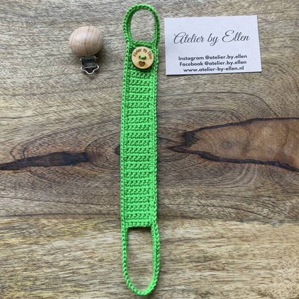 Gehaakt speenkoord #085 Pesto