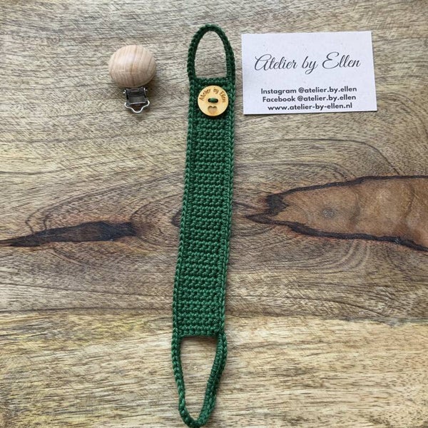 Gehaakt speenkoord  #088 Forest