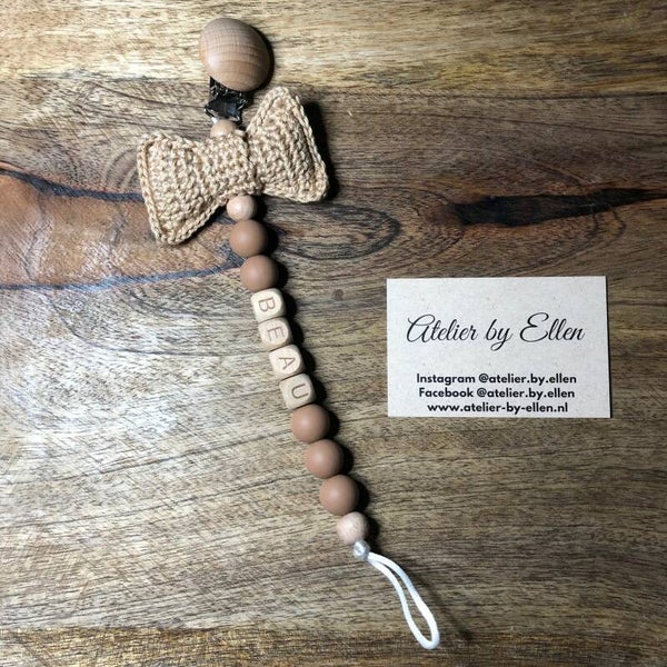 Speenkoord (met naam) #009 Limestone