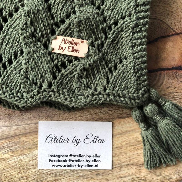 Dekentje 70x70cm #091 Khaki